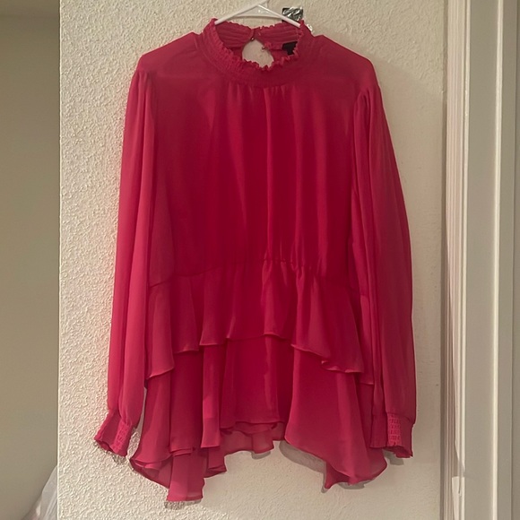 Torrid chiffon tiered blouse - Picture 1 of 2